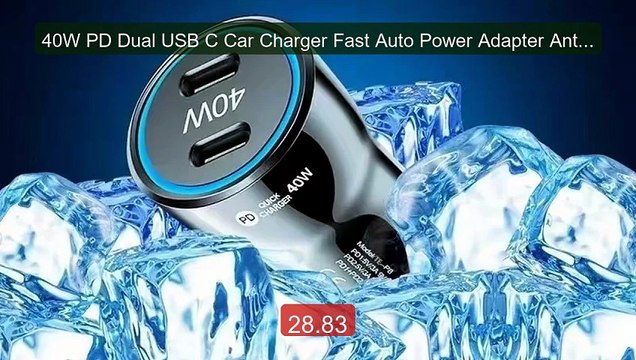 40W PD Dual USB C Car Charger Fast Auto Power Adapter Anti Drop Buc... Top Rated 2026 | Buy Now!