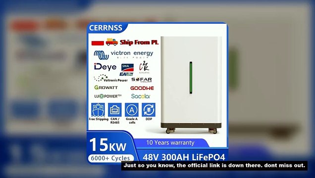 LiFePO4 48V 300AH 15KWH Battery 51.2V 100AH 200AH 600AH Lithium Solar Battery Rechargeable Battery 6