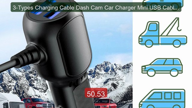 3-Types Charging Cable Dash Cam Car Charger Mini USB Cable Micro US... Top Rated 2026 | Buy Now!