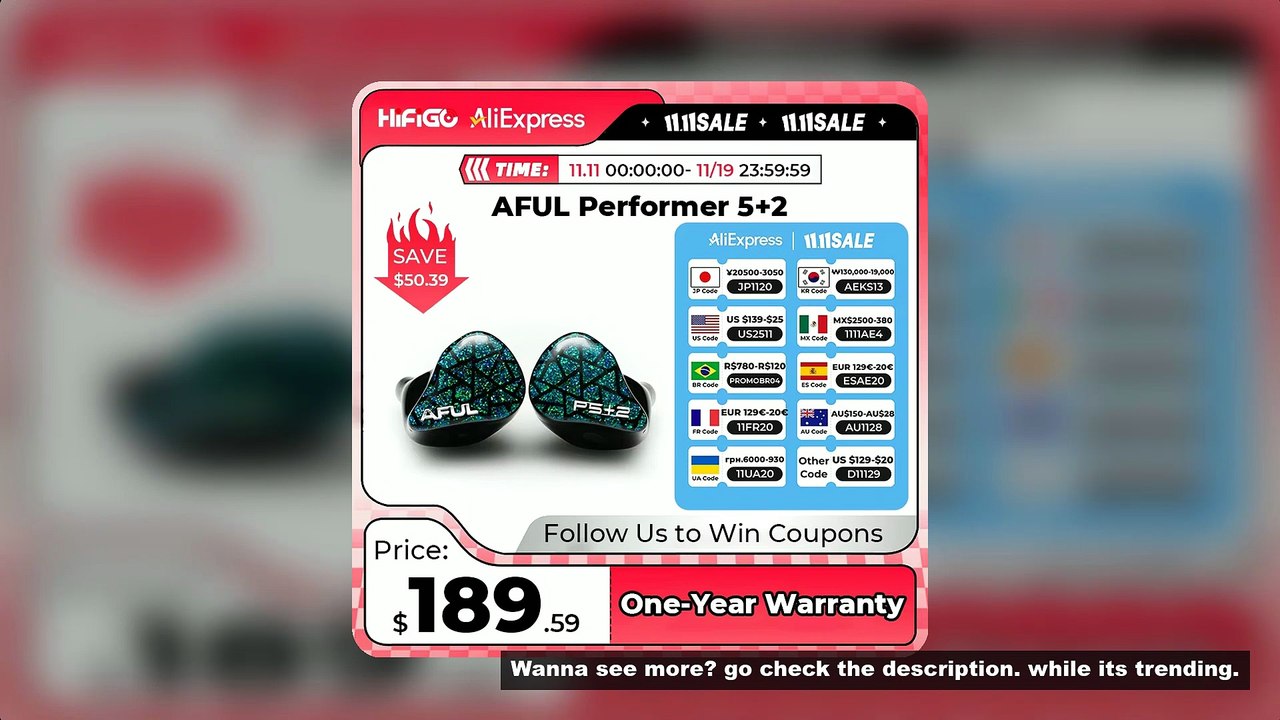 AFUL Performer 5+2 / Performer 7 2DD+4BA+1Micro Planar In Ear Monitor Earphones HiFi Wired Hybrid He