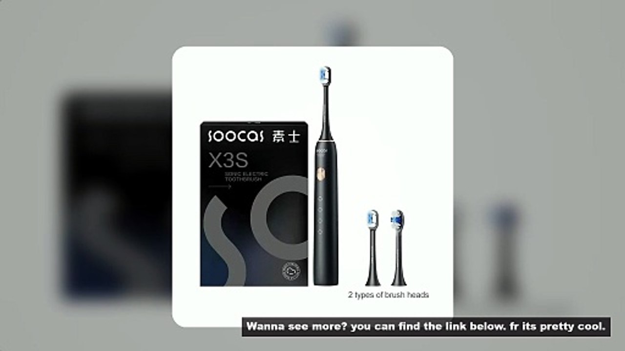 SOOCAS X3S Adult Sonic Electric Smart Toothbrush IPX8 Waterproof 180 Days Battery Life Ultrasonic So