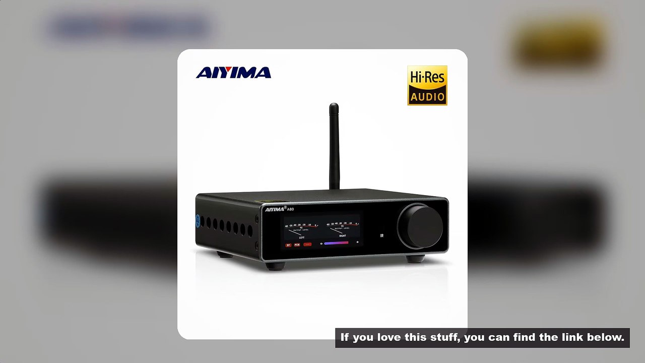 AIYIMA A80 TPA3255 Bluetooth DAC Stereo PFFB Power Amplifier 300Wx2 Class D 2.0 Hi-Res Digital Amp w