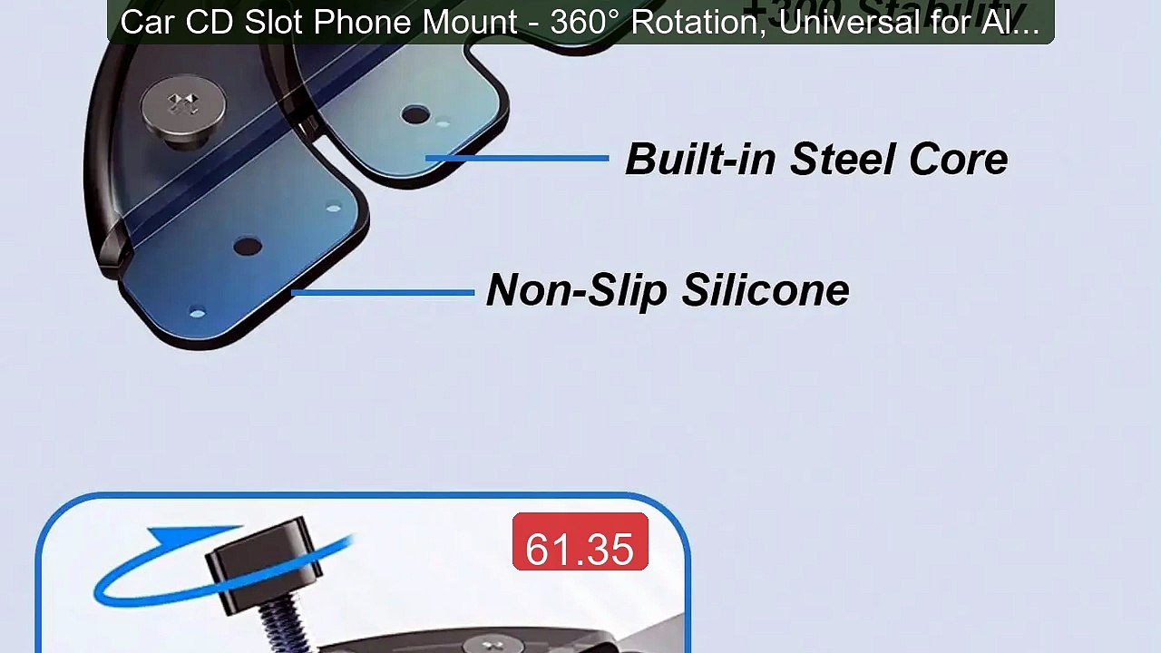 Car CD Slot Phone Mount - 360° Rotation, Universal for All Pho... -- Hot Deal 2026 | Limited Offer!
