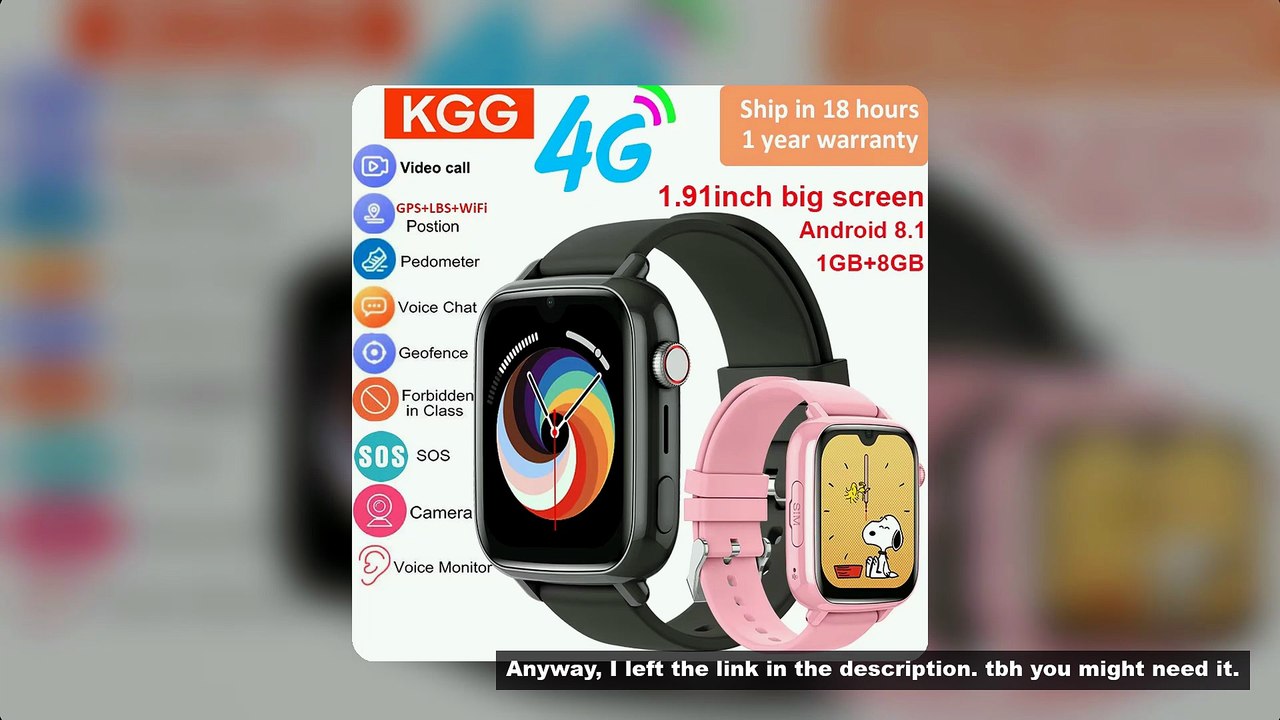 4G Smart Watch Kids GPS WIFI Video Call SOS APP Download Child Smartwatch Camera Monitor Tracker Loc