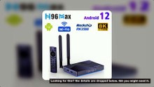 H96 MAX V58 TV Box Rockchip RK3588 Android 12 Octa Core 6TOPS NPU 8GB DDR4 RAM 64GB ROM 1000M Ethern