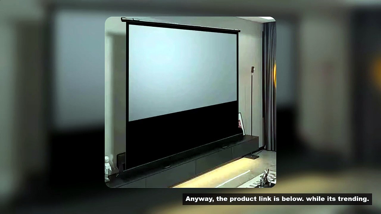 Universal Portable Floor Standing Pull Up Projection Screen Grey Fiber Glass for Normal / UST Projec