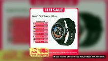 HAYLOU Solar Ultra GPS Smartwatch 1.6” AMOLED Display 5ATM Waterproof Built-in GPS Bluetooth Phone C