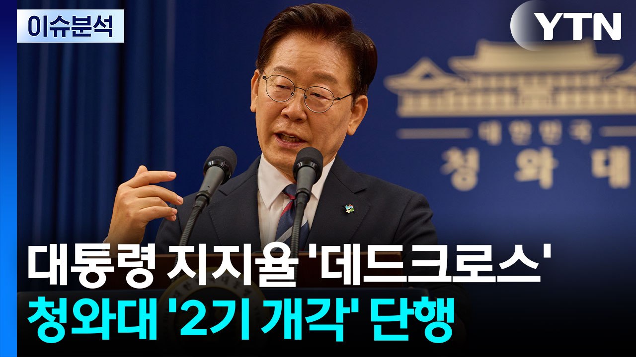 [시사정각] 대통령 지지율 '데드크로스'...한찬식 민정수석 임명 논란 / YTN