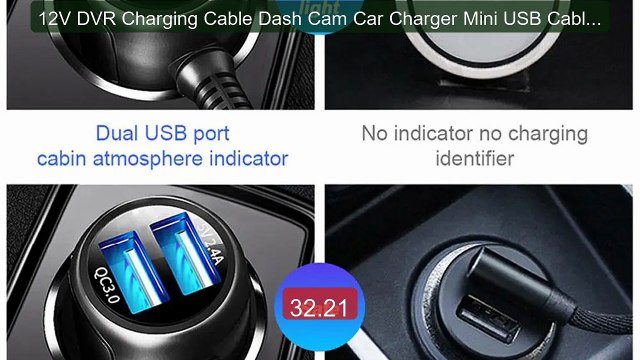 12V DVR Charging Cable Dash Cam Car Charger Mini USB Cable 3.5M Po... Best Deal 2026 | Shop Now!