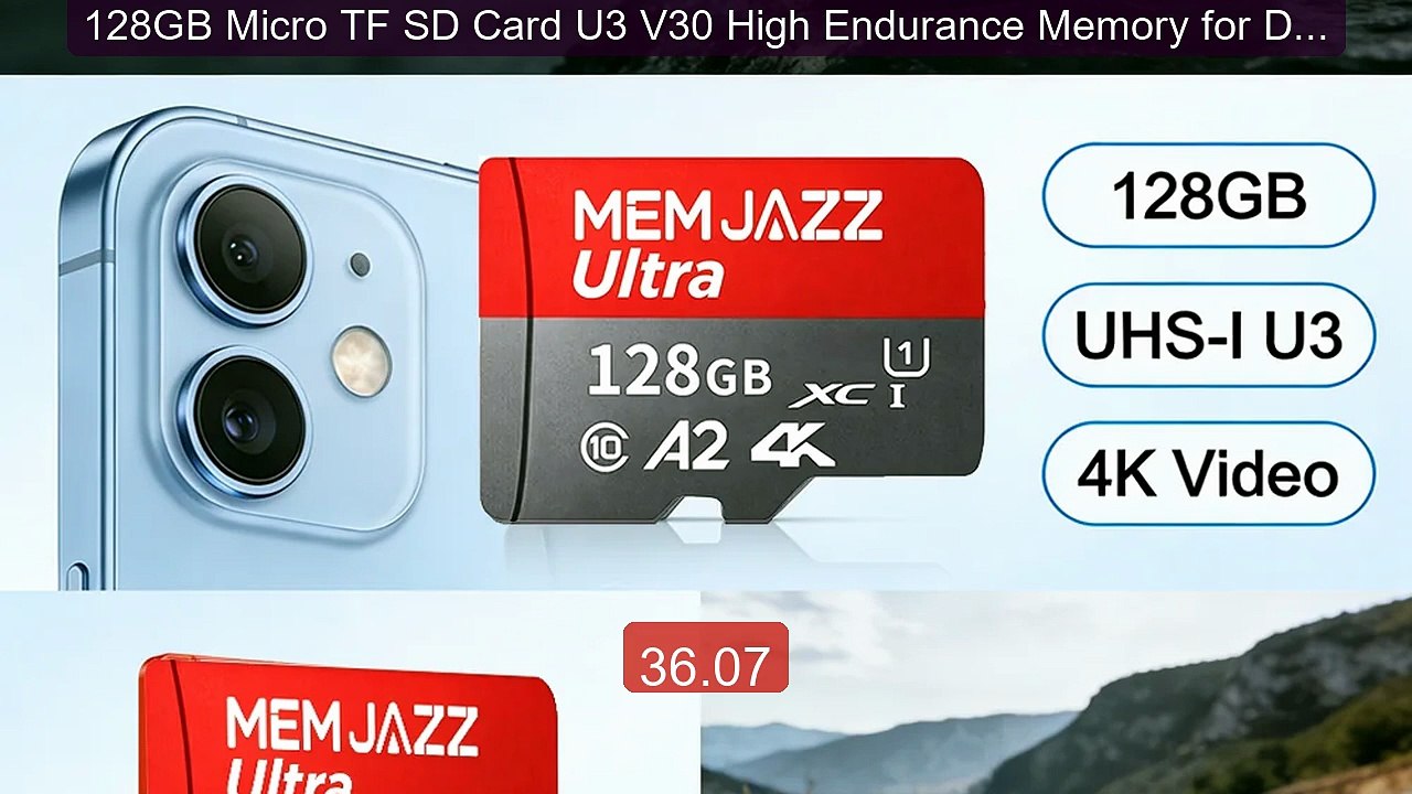128GB Micro TF SD Card U3 V30 High Endurance Memory for Dash C... -- Best Buy 2026 | Great Quality!