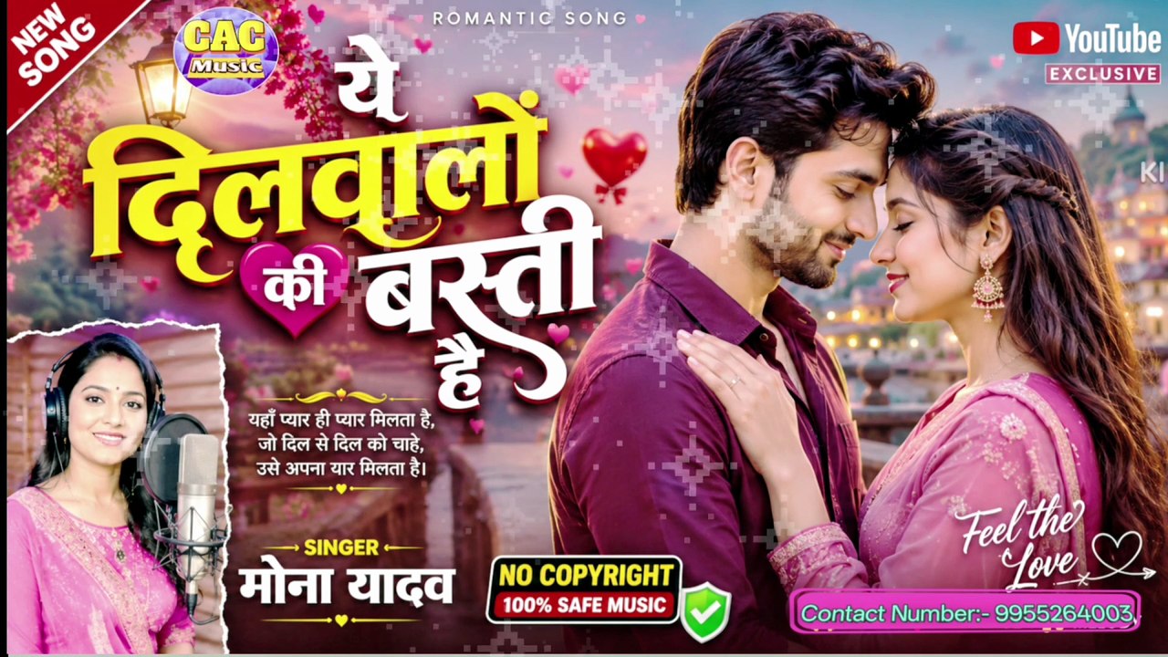 #Ye Dilwalo Ki Basti Hai Hindi Ai Song | #Mona Yadav | #ये दिलवालो की बस्ती है चाहत का इलाका है