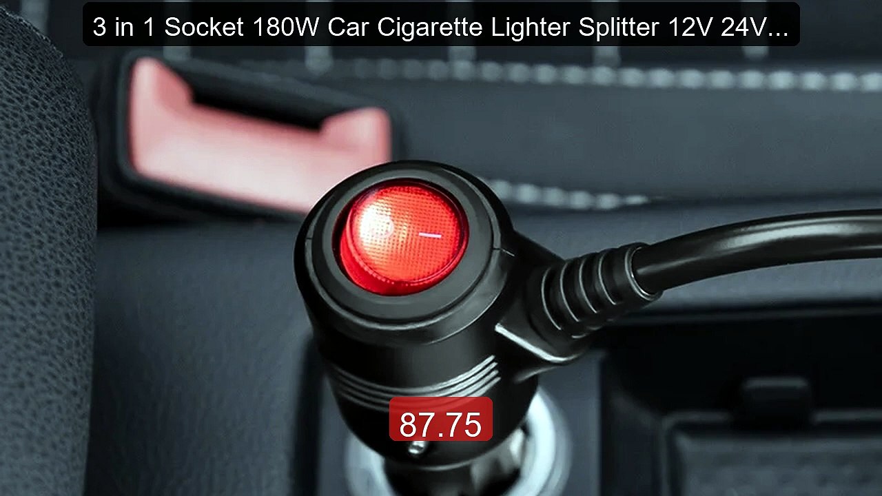 3 in 1 Socket 180W Car Cigarette Lighter Splitter 12V 24V Fast Char... -- Top Rated 2026 | Buy Now!