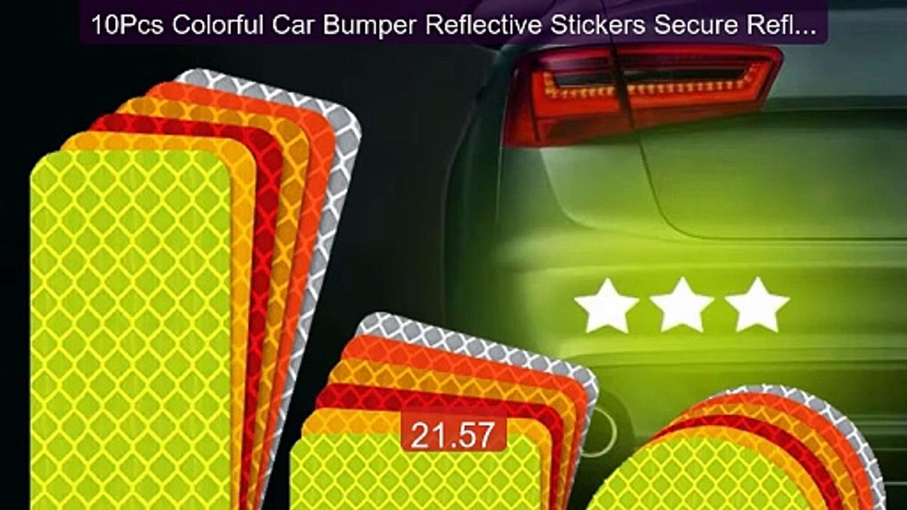 10Pcs Colorful Car Bumper Reflective Stickers Secure Reflective Wa... -- Best Deal 2026 | Shop Now!