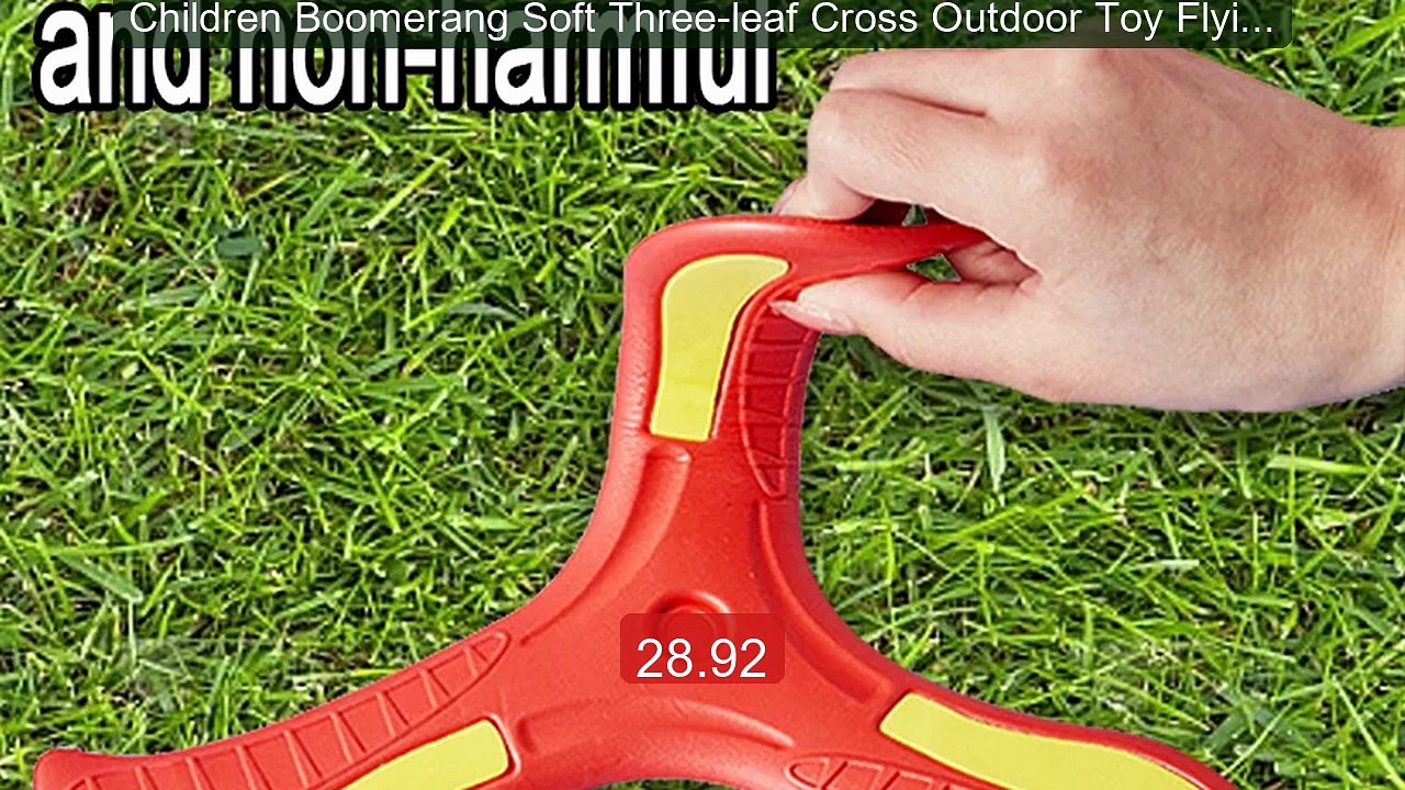 Children Boomerang Soft Three-leaf Cross Outdoor Toy Flying Di... -- Best Buy 2026 | Great Quality!