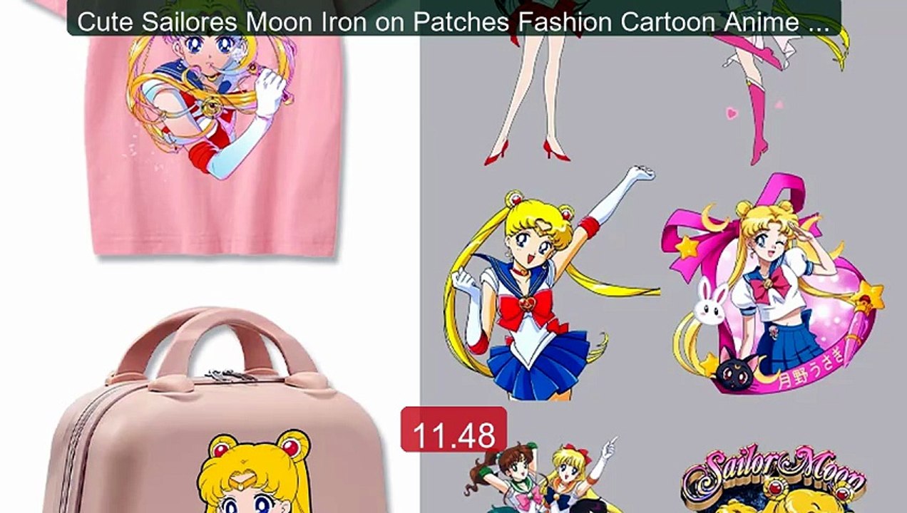 Cute Sailores Moon Iron on Patches Fashion Cartoon Anime He... -- Top Pick 2026 | Unbeatable Price!