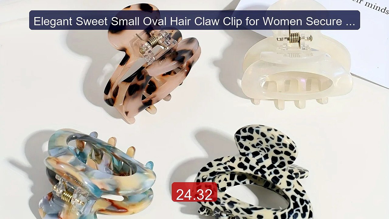 Elegant Sweet Small Oval Hair Claw Clip for Women Secure Gr... -- Top Pick 2026 | Unbeatable Price!