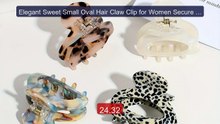 Elegant Sweet Small Oval Hair Claw Clip for Women Secure Gr... -- Top Pick 2026 | Unbeatable Price!