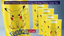 10PCS Pokémon-themed Birthday Gift Bags Plastic Candy Treasure Hunt... -- Top Rated 2026 | Buy Now!