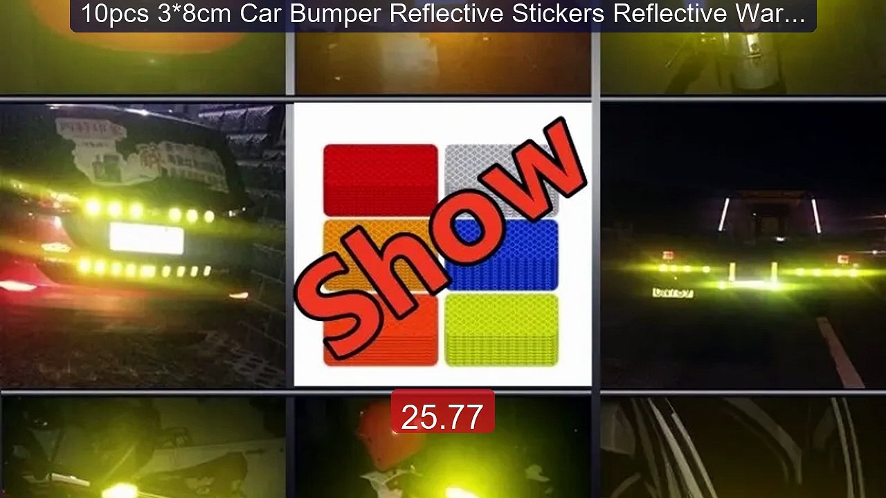10pcs 3*8cm Car Bumper Reflective Stickers Reflective Warning Stri... -- Best Deal 2026 | Shop Now!