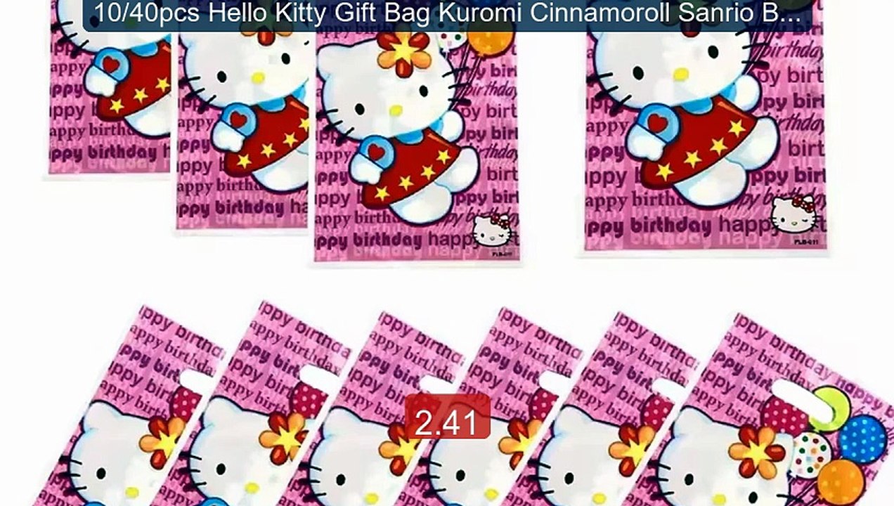 10/40pcs Hello Kitty Gift Bag Kuromi Cinnamoroll Sanrio Birth... -- Amazing Value 2026 | Must Have!