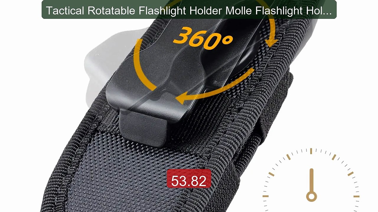 Tactical Rotatable Flashlight Holder Molle Flashlight Holster ... -- Hot Deal 2026 | Limited Offer!