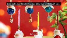 Cute Cat Lucky Crystal Pendant Blind Box Girl'S Heart Gift At... -- Amazing Value 2026 | Must Have!