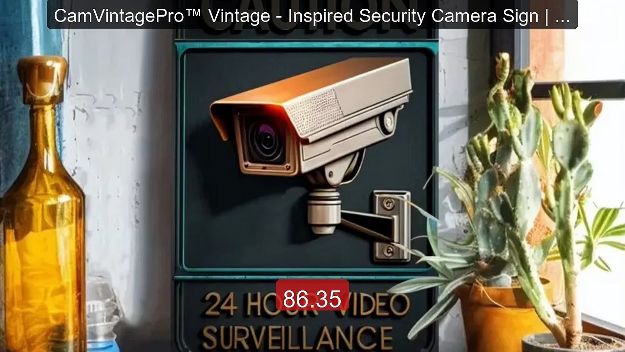 CamVintagePro™ Vintage - Inspired Security Camera Sign | Mult... -- Amazing Value 2026 | Must Have!