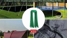 U-Shaped Garden Staples Landscape Pins Ground Pegs for Weed B... -- Amazing Value 2026 | Must Have!