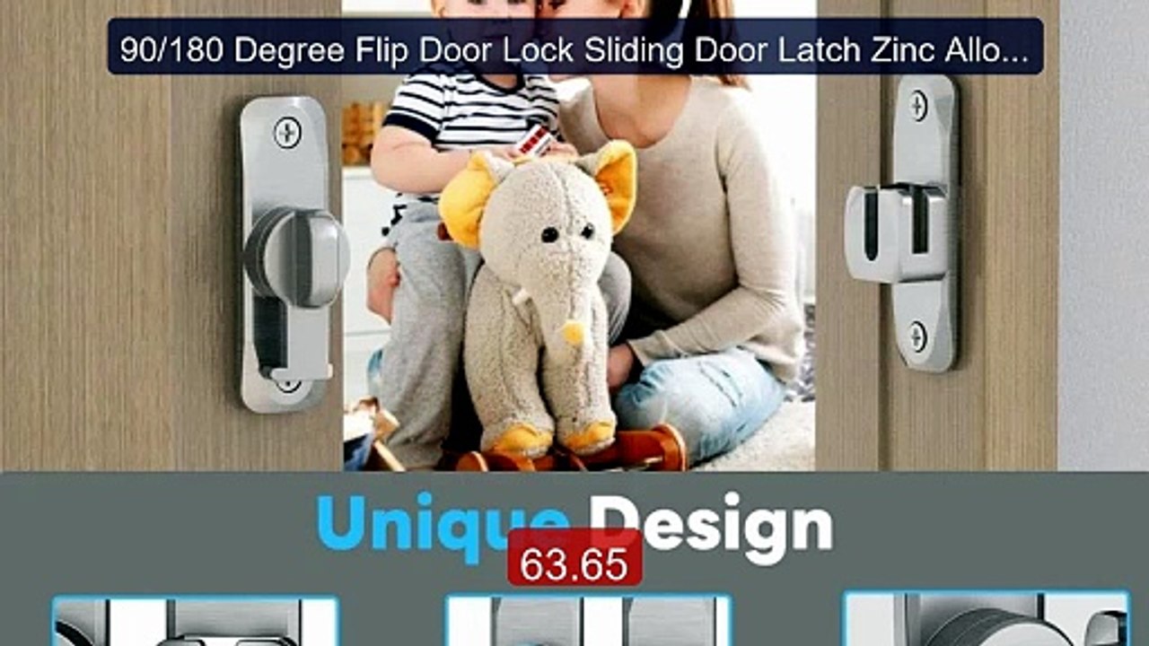 90/180 Degree Flip Door Lock Sliding Door Latch Zinc Alloy fo... -- Amazing Value 2026 | Must Have!