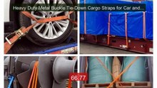 Heavy Duty Metal Buckle Tie-Down Cargo Straps for Car and Truck - ... -- Best Deal 2026 | Shop Now!