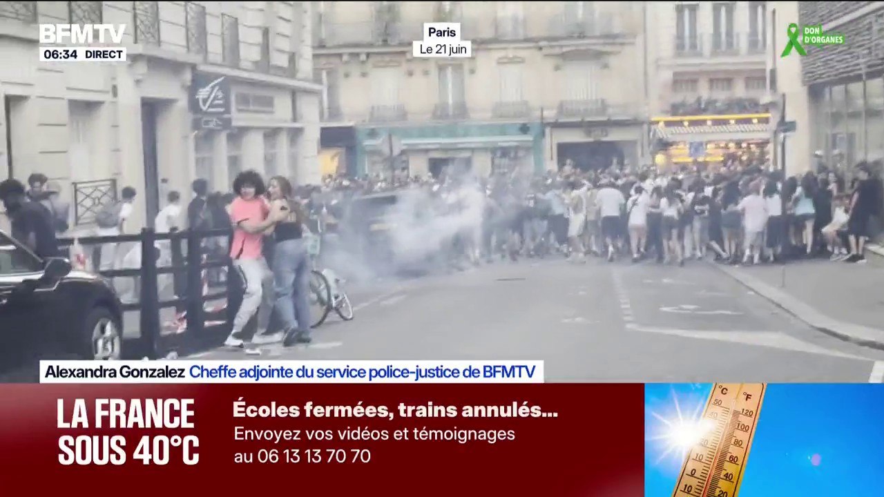 Quelques tensions et mouvements de foule ont eu lieu dimanche soir dans la capitale lors de la fête de la musique