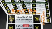 50pcs/100pcs VOID Bright Silver Shipping Sealing Label Sticker... -- Hot Deal 2026 | Limited Offer!