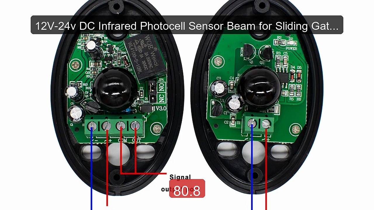 12V-24v DC Infrared Photocell Sensor Beam for S...