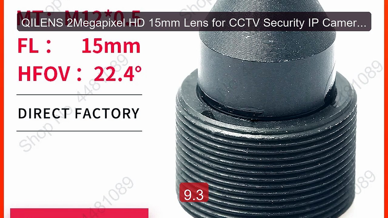 QILENS 2Megapixel HD 15mm Lens for CCTV Security IP Camera ... -- Top Pick 2026 | Unbeatable Price!