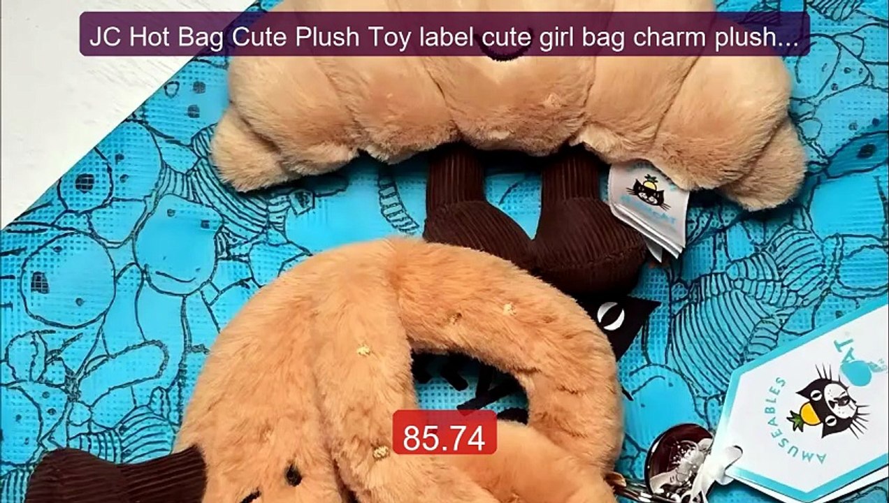 JC Hot Bag Cute Plush Toy label cute girl bag charm plush toy keyc... -- Best Deal 2026 | Shop Now!