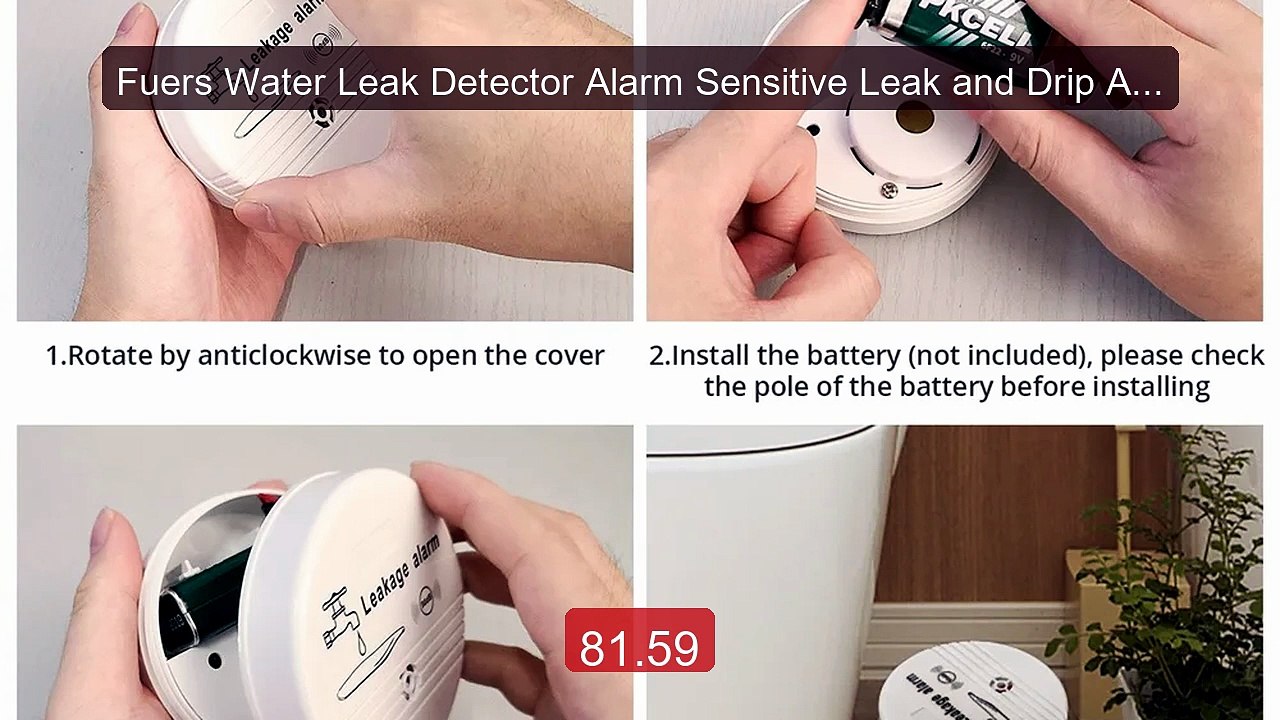 Fuers Water Leak Detector Alarm Sensitive Leak and Drip Alert with... -- Best Deal 2026 | Shop Now!