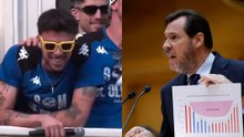 El portero del Sabadell provoca la reacción más bestia de Óscar Puente al revivir la canción del verano: "¡Pedro Sánchez...!"