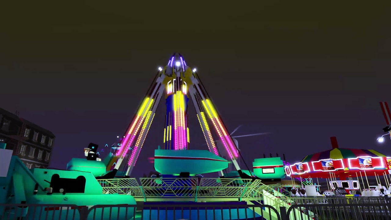 Hurricane Ride at Nighttime