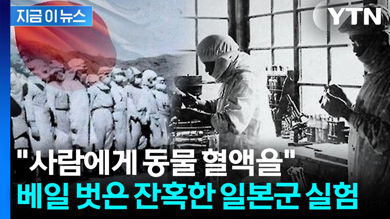 "일본군, 동물 피를 사람 인체에 주입"…소름 끼치는 정황 확인 [지금이뉴스] / YTN