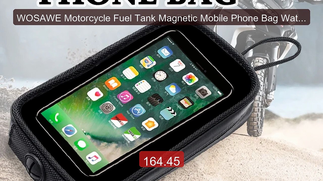 WOSAWE Motorcycle Fuel Tank Magnetic Mobile Phone Bag Waterpro... -- Best Buy 2026 | Great Quality!