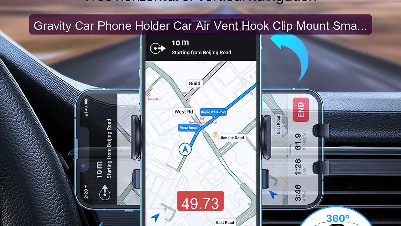 Gravity Car Phone Holder Car Air Vent Hook Clip Mount Smartphone GP... -- Top Rated 2026 | Buy Now!