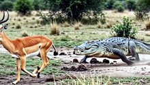 Crocodile Attack on Antelope | Extreme Wildlife Chase Caught on Camera