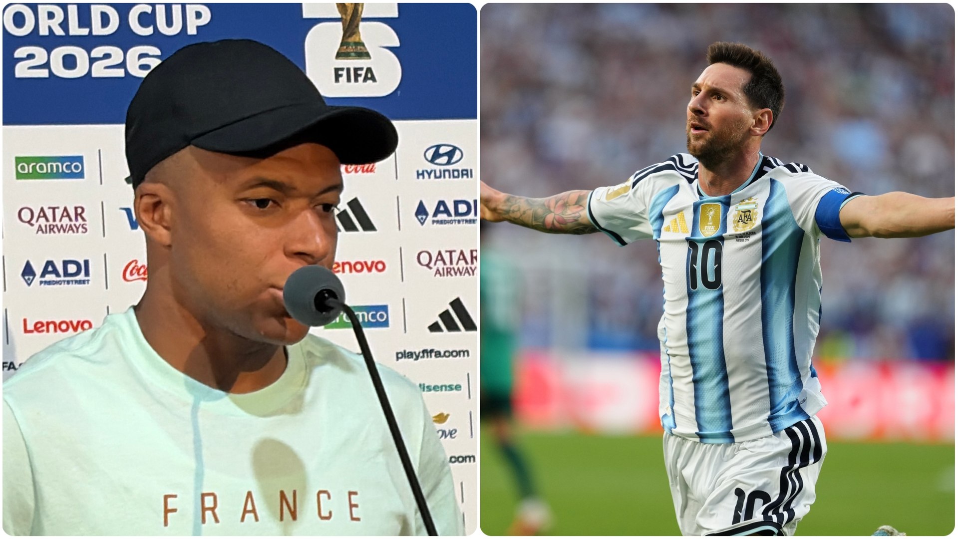 Mbappé se rinde a Messi: "Él es quien tiene el récord, yo estoy detrás"