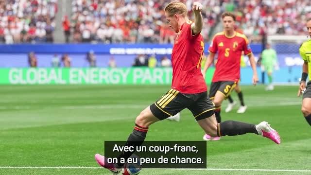 Belgique - De Bruyne regrette le manque de réalisme