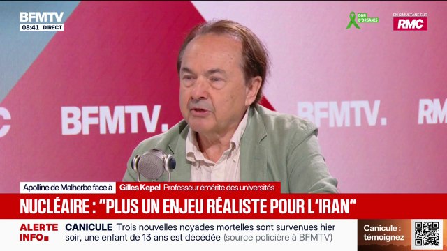 Guerre au Moyen-Orient: Ça va être très difficile pour Israël de faire la guerre seul, estime Gilles Kepel, professeur émérite des universités
