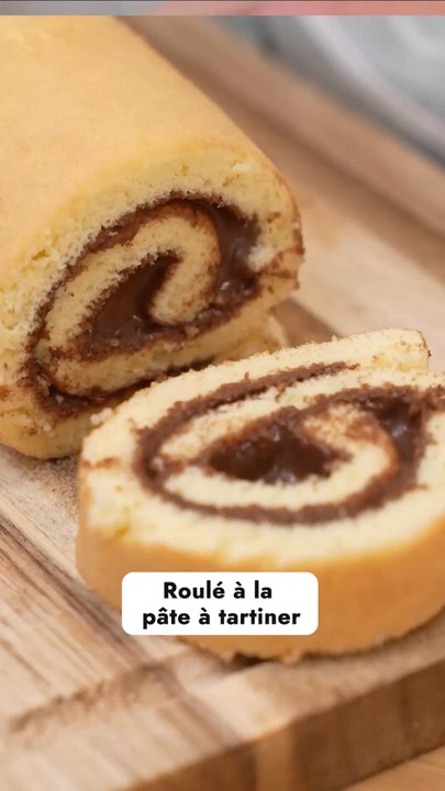 Roulé a la pâte à tartiner