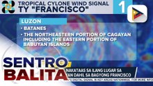 Signal No. 1, nakataas sa ilang lugar sa Batanes at Cagayan dahil sa Bagyong #FranciscoPH; LPA sa labas ng PAR, binabantayan ng PAGASA