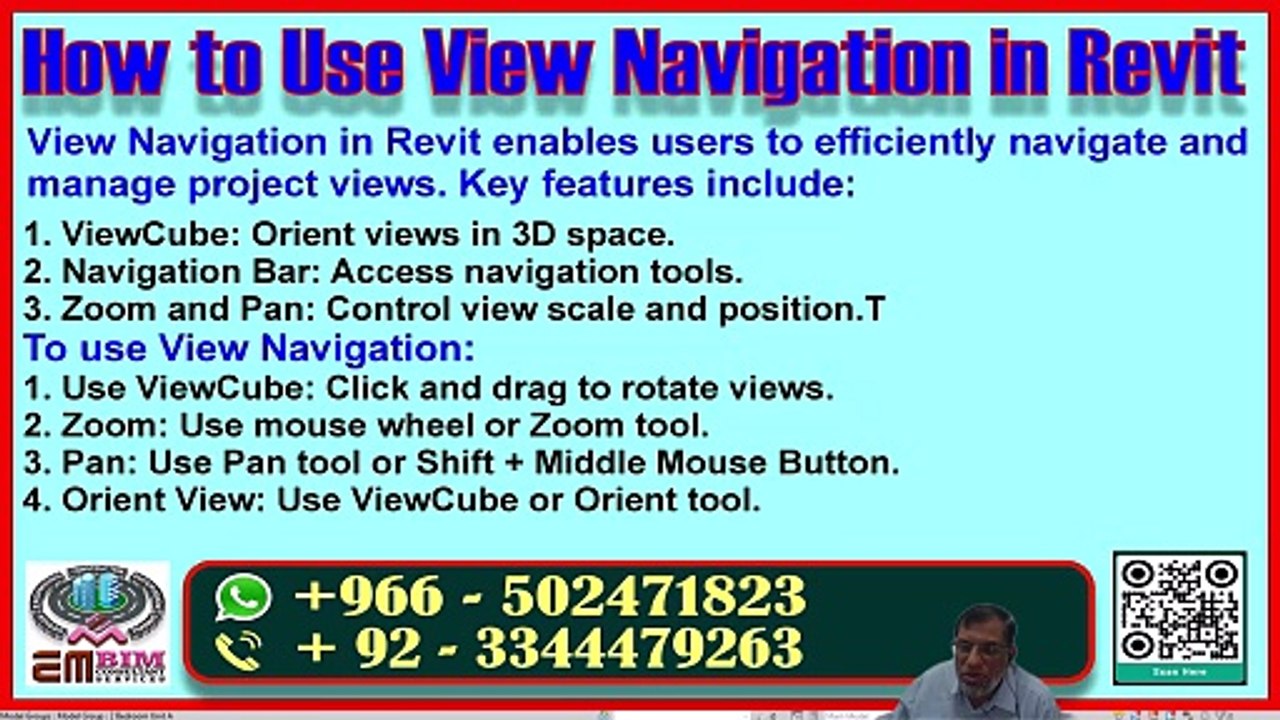 How t use View Navigation in Revit & how to use it-Interface Basics - 01