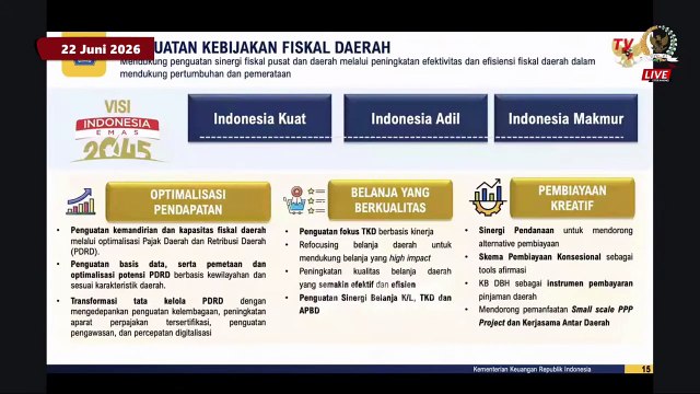 Purbaya Jelaskan Fiskal Transfer ke Daerah Bisa Naik Rp40-90 Triliun, TKD Diperkuat di APBN 2027