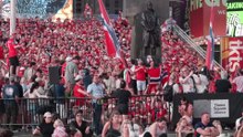 Noruega sin “Viking row” invaderer Times Square
